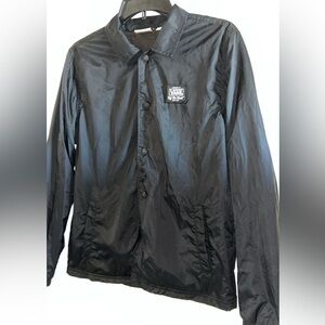 Vans youth black windbreaker jacket Size L #skateboarding
